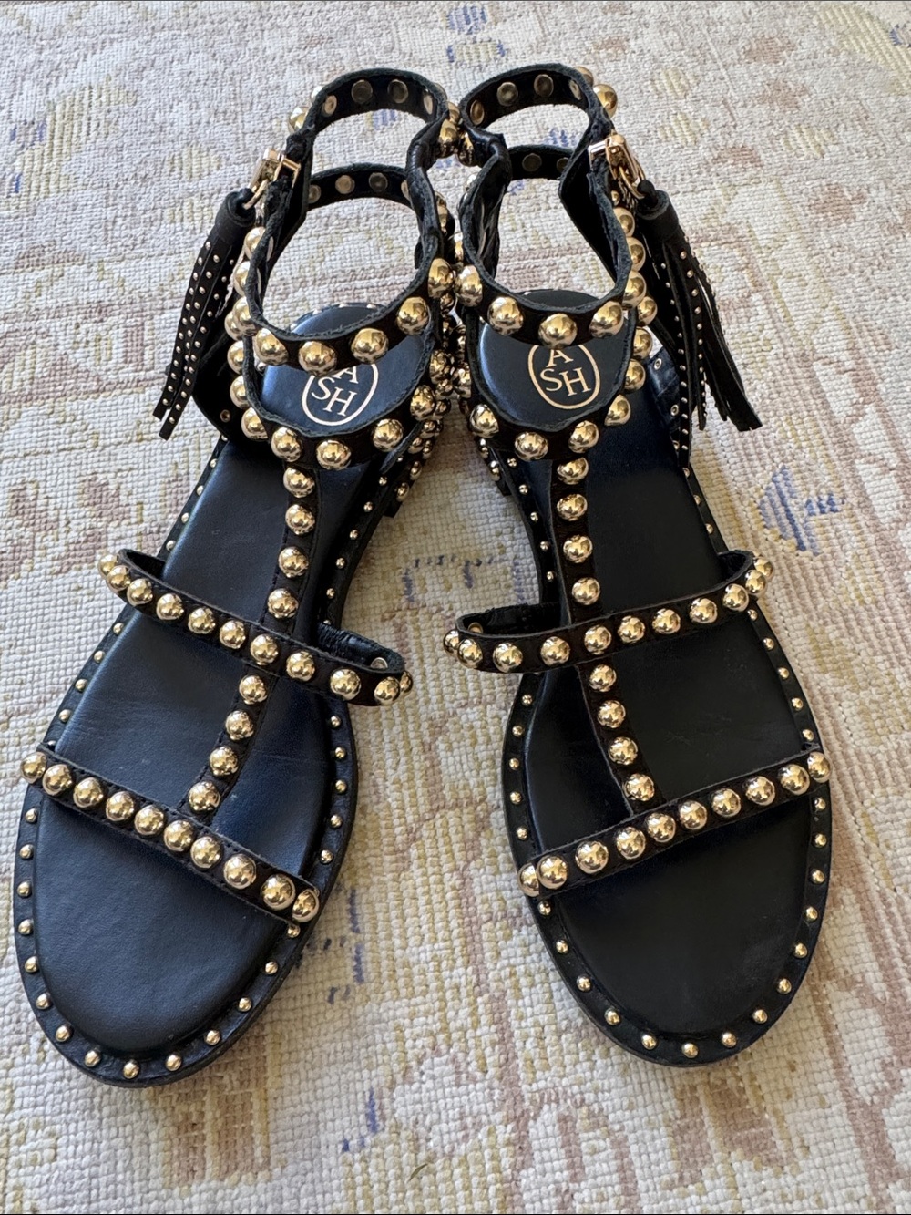 ASH PRECIOUS TEXTURE STUDDED FLAT SANDAL Side 38 - Picture 2 of 11